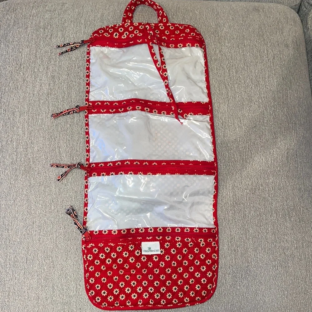 Vera Bradley Large Red Travel Bag Organizer (EUC)